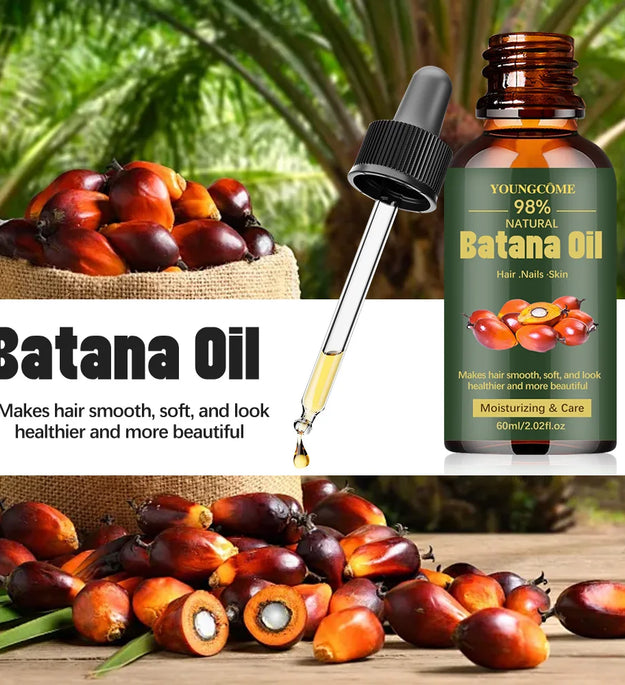 Natural Batana Oil For Hair Growth Pure Batana Oil Hair Shine Strengthen For Women Prevent Hair Loss Eliminate Split Ends 1/3pcs