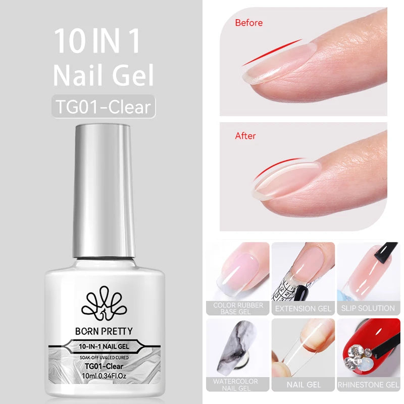 BORN PRETTY 10ml Cat Magnetic Gel Sparkling Ultra Gold Glitter Soak Off UV LED Gel Nail Art Varnish Manicure Valentine's Day