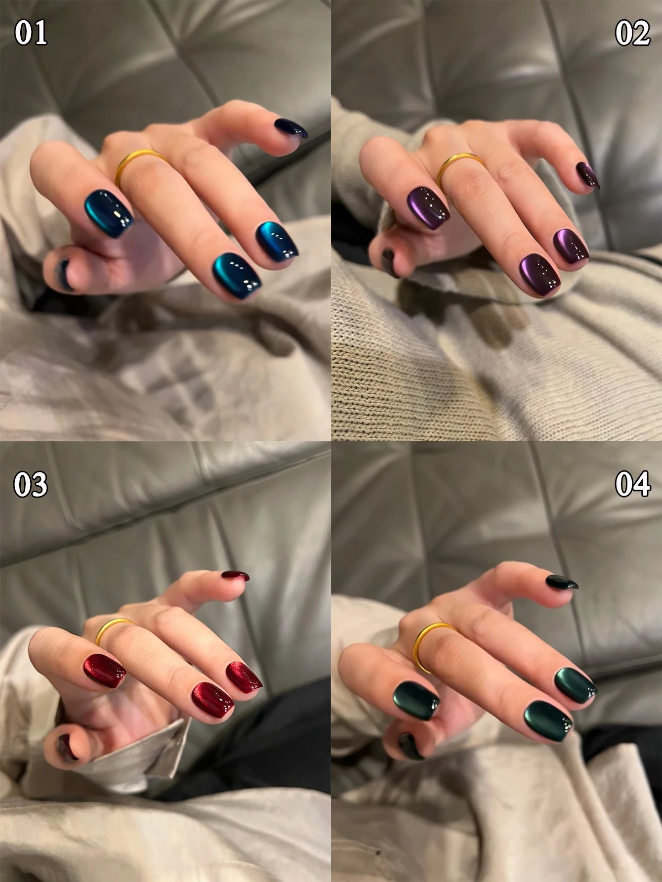 1-21pcs WS Japanese style Sparkling White Gel Nail Polish Fine Sparkling Pink Glitter Cat Eye Nail Gel Nail Art Home DIY