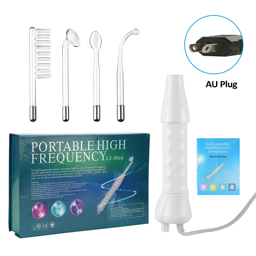 Electric Skin Therapy Wand Machine 4 In 1 Handheld Face Skin Beauty Tools for Acne Massage Skin Tightening Wrinkle Reducing