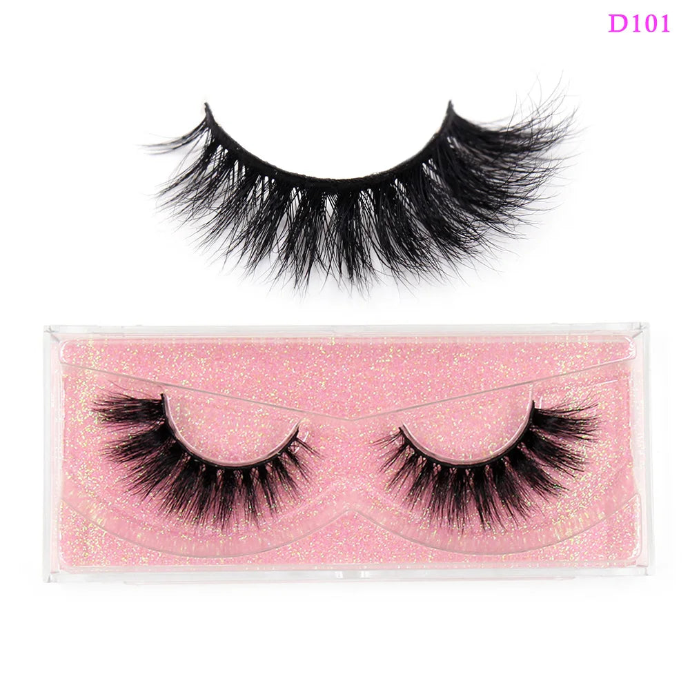 LEHUAMAO Eyelashes 3D Mink Lashes natural handmade volume soft lashes long eyelash extension real mink eyelash for makeup D103