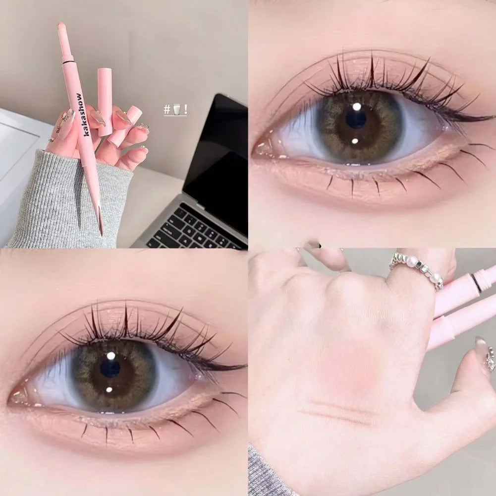 Double-end Lying Silkworm Eyeliner Pencil Diamond Glitter Matte Aegyosal Pen Brightening Cream Shadow Highligher Eye Makeup