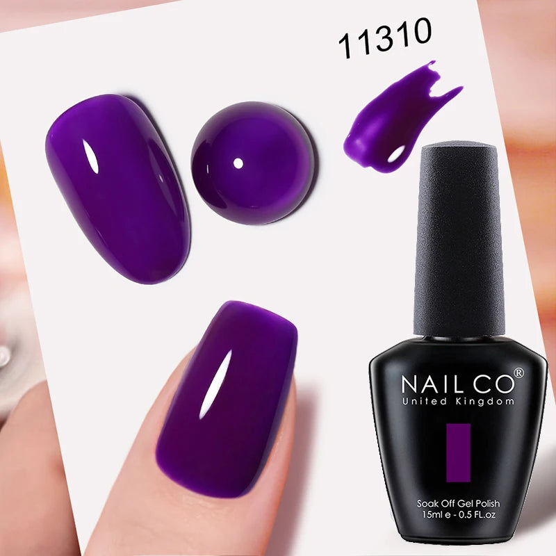 NAILCO 15ml Hema/TPO Free UV Gel Nail Polish Nail Art Manicure Nail Professionals Base Top Varnish Semi Permanent Vernis Nail