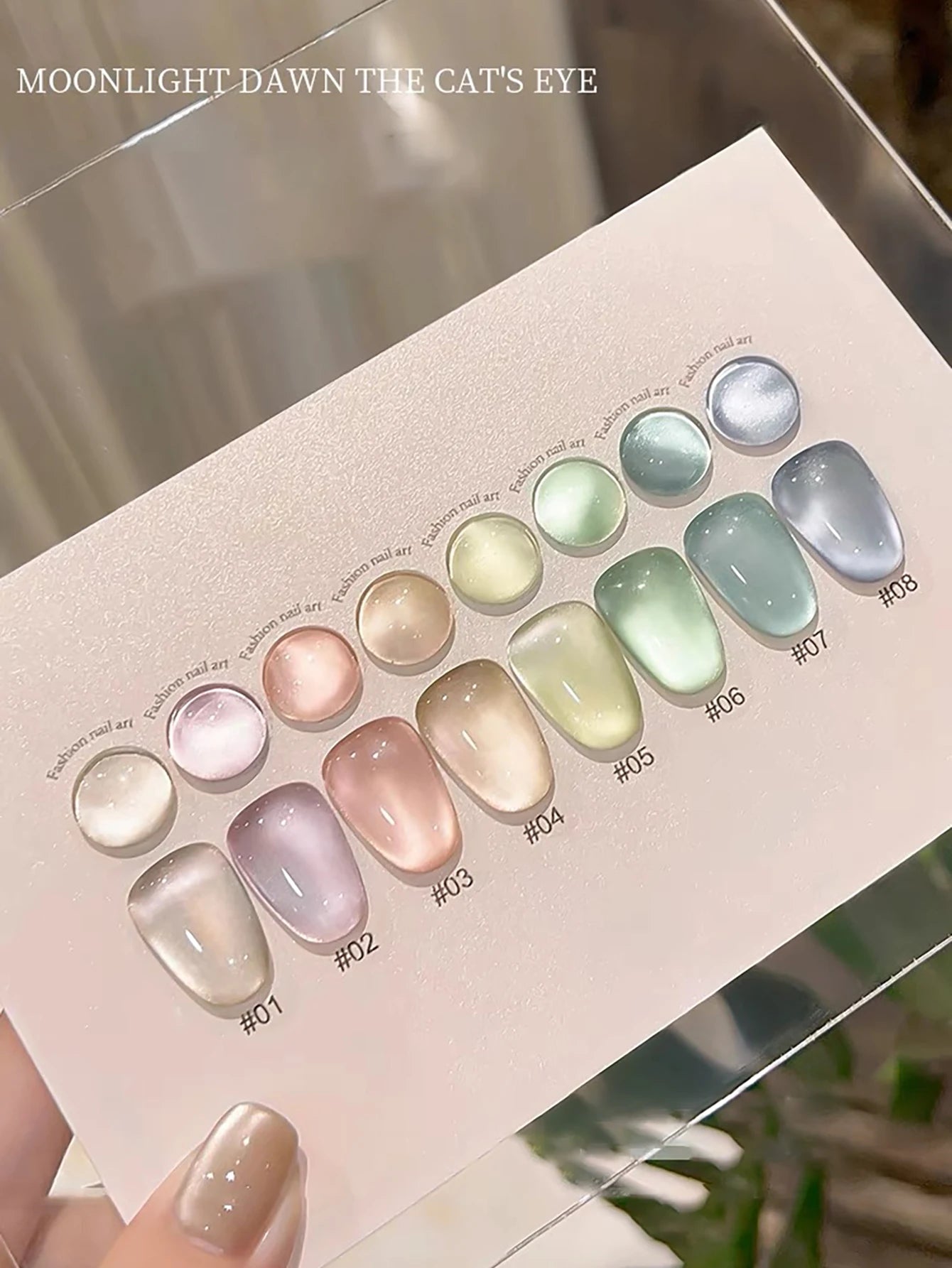 WS Black Glass Cat Magnetic Gel Nail Polish Punk Style Nail Art Manicure Varnis Semi Permanent Gel for Winter Nail Supplies