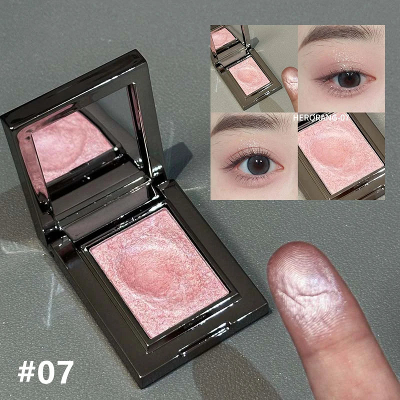 Chameleon Dark Green Eyeshadow Palette Fine Easy-To-Apply Sparkling Pearlescent Mashed Potato Eye Shadow Brightening Makeup