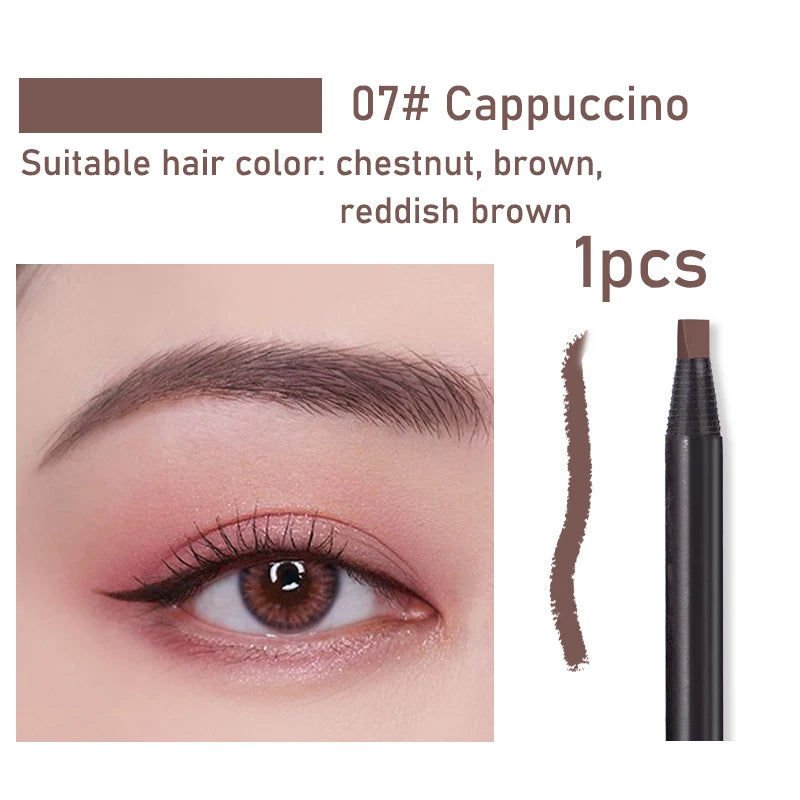 1pcs Long-lasting Waterproof Eyebrow Pencil Off with Brush Microblading Permanent Makeup Tools Pull Cord Peel-off Brow Pencil
