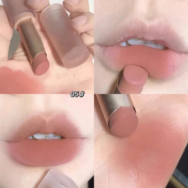 Sexy Matte Punk Dark Brown Lipstick Waterproof Lip Gloss Long Lasting Non-Stick Cup Smoked Matte Lipstick Korean Makeup Cosmetic