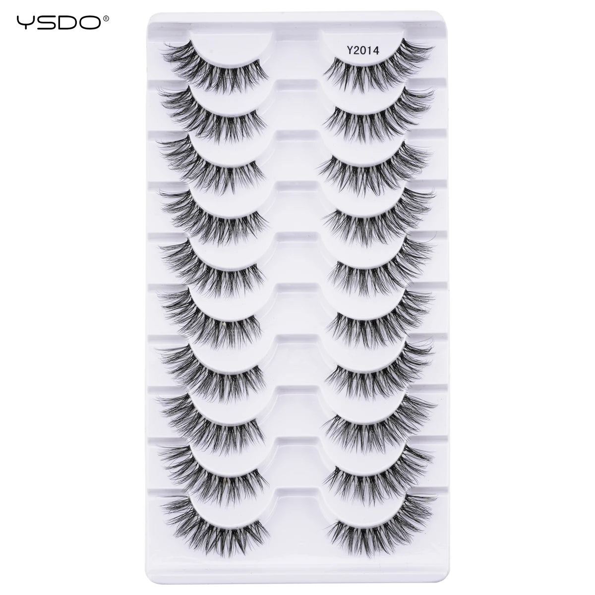 YSDO Natura Cat Eye Lashes 3/10 Pairs Faux 3d Mink Eyelashes Reusable Fake Eyelashes Tools Soft Wispy False Lashes maquillaje