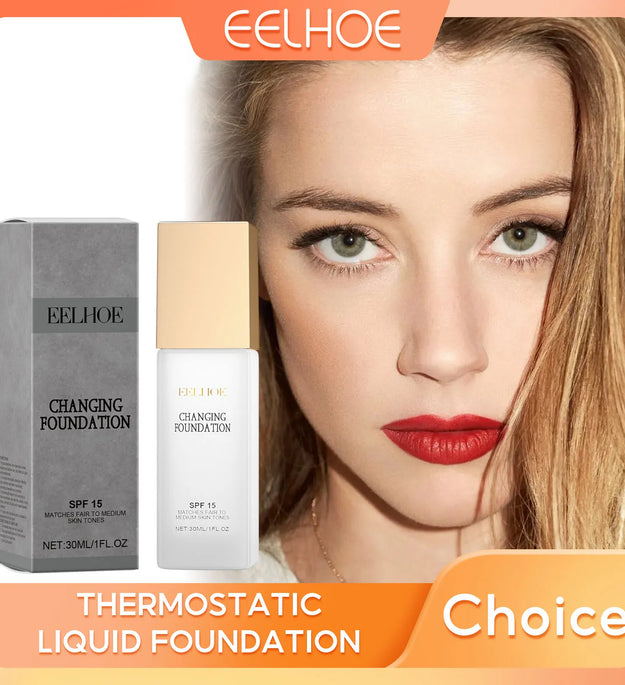 EELHOE Spf 15 Colour Changing Mature Skin Foundation Oil Control Nourishing High Coverage Makeup Cosmetics Covering Foundation - BlissFully