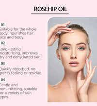 Organic Rosehip Oil Antioxidant Improve Fine Lines Wrinkles Firming Lifting Repair Moisturizer Nourish Smooth Hair Skin Care Oil - BlissFully