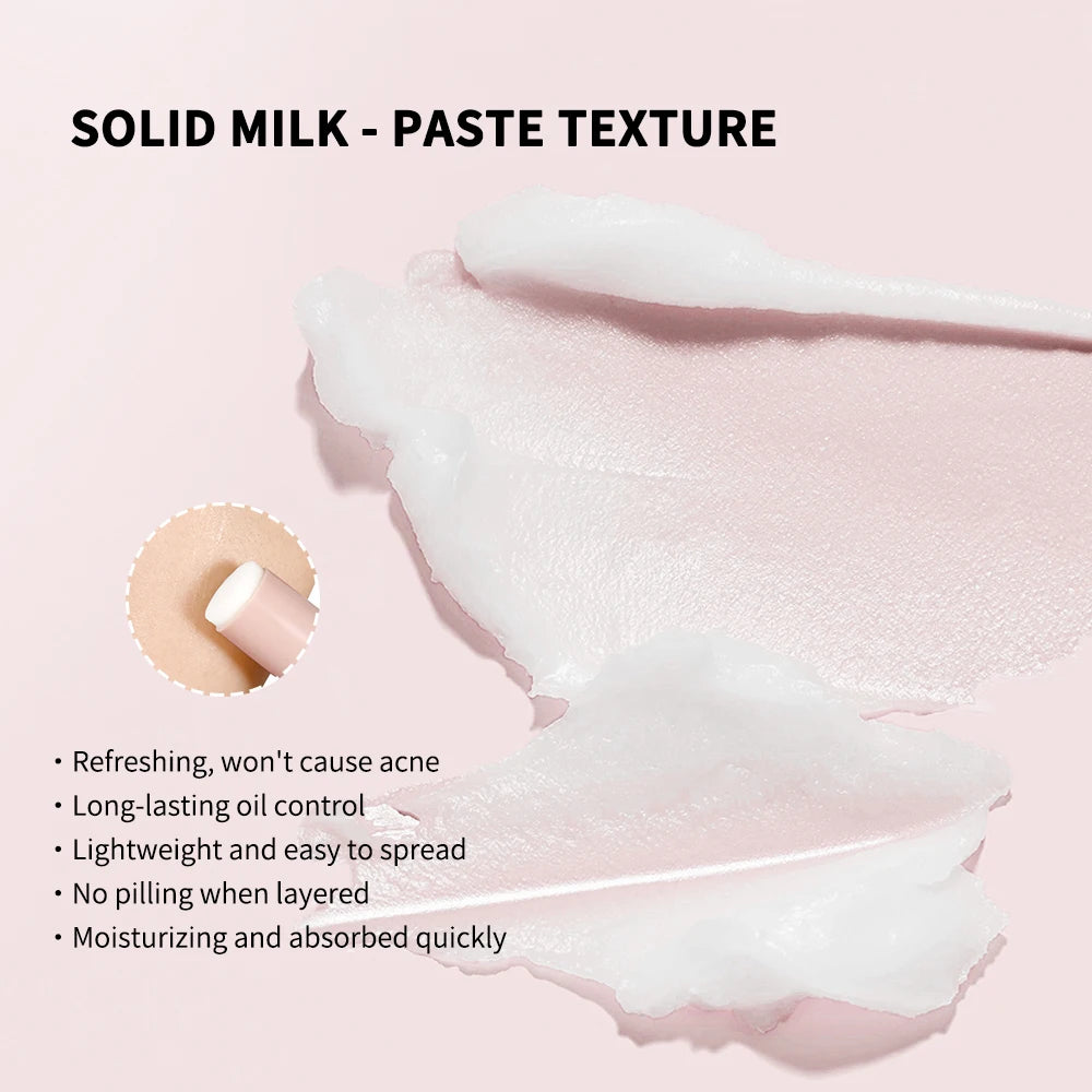 Blur Stick Invisible Pore Primer Moisturizing Face Primer Makeup Base Oil-control Water & Sweat Resistant Matte Barrier Primer