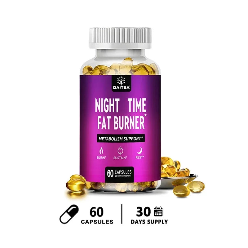 Nighttime Fat Burner - Carb Blocker, Metabolism, Fat Burning Supplement