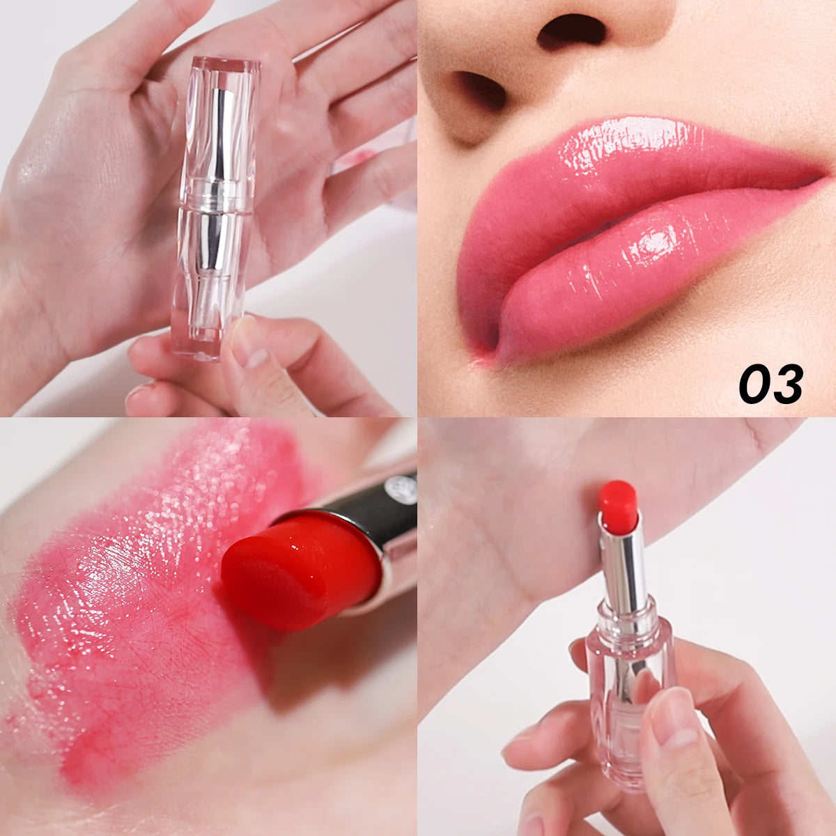 YOUNG VISION 6 Colors Fine Shimmer Nourishing Light Lipstick Long Lasting Colors Easy to Apply Lip Moisturizing Lipstick