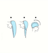 Ultra-Absorbent Microfiber Hair Towel - Double-Layered, Quick-Dry Design - Ideal for Shower, Gym & Spa Use - BlissFully