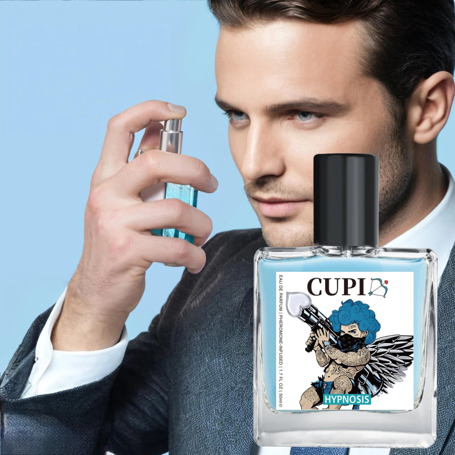 50ml Cupid Cologne Perfume Pheromone Cologne for Men Long Lasting Enhances Intimacy High Quality Hombre Perfume Attract Women