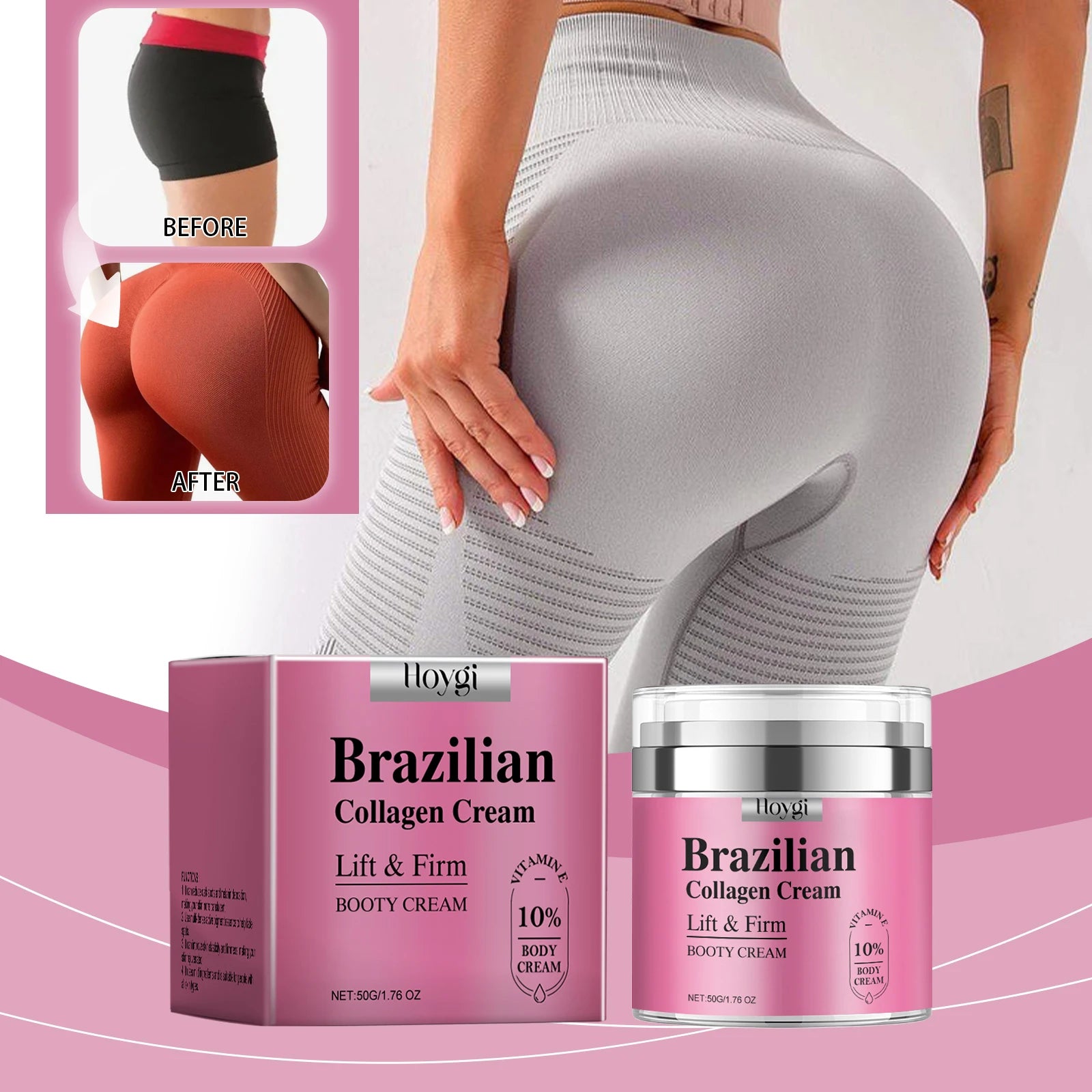 Firming Skin Buttock Cream Improves Skin Sagging Increases Elasticity Reduces Fine Lines Shapes Lifts Buttocks Massage Care