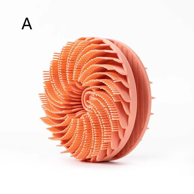 Silicone Body Scrubber Loofah Double-Sided Bath Brush Shower Scrubber And Scalp Massager Shampoo Brush For Kids Women Men