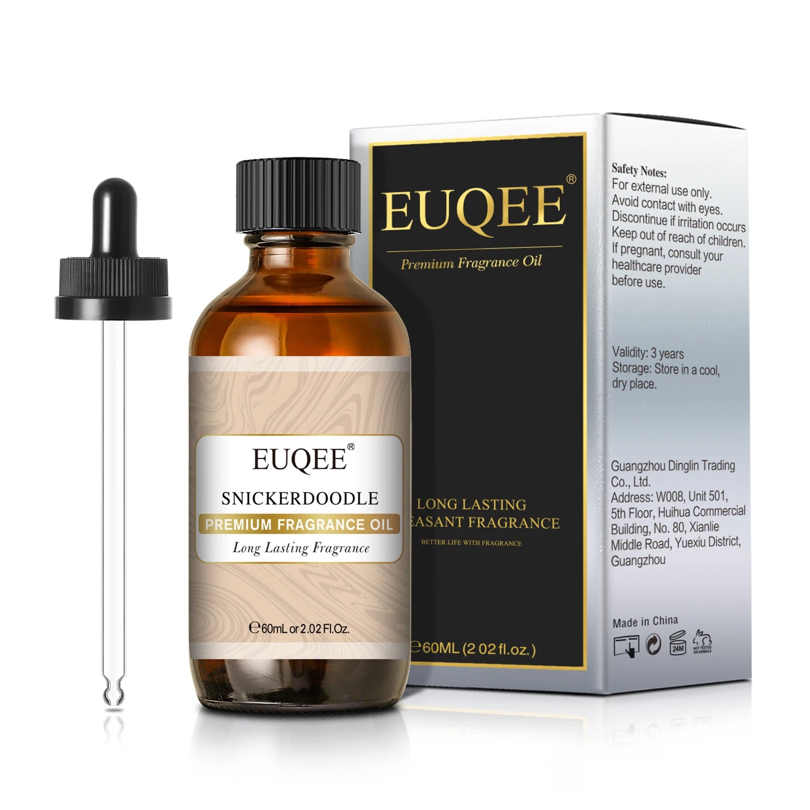 EUQEE 60ml Men's Fragrance Oils with Glass Dropper Leather Dragons Blood Forest Pine Chocolate Aroma Oils For Car Diffusion