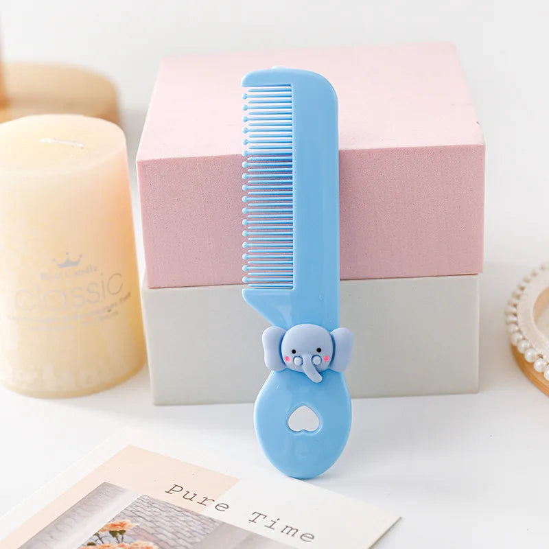 Protable Hair Brushes Cute Mini Comb for Baby Girl Boy Small Koran Cartoon Animal Floral Hair Comb Girl Kid Hair Accessories