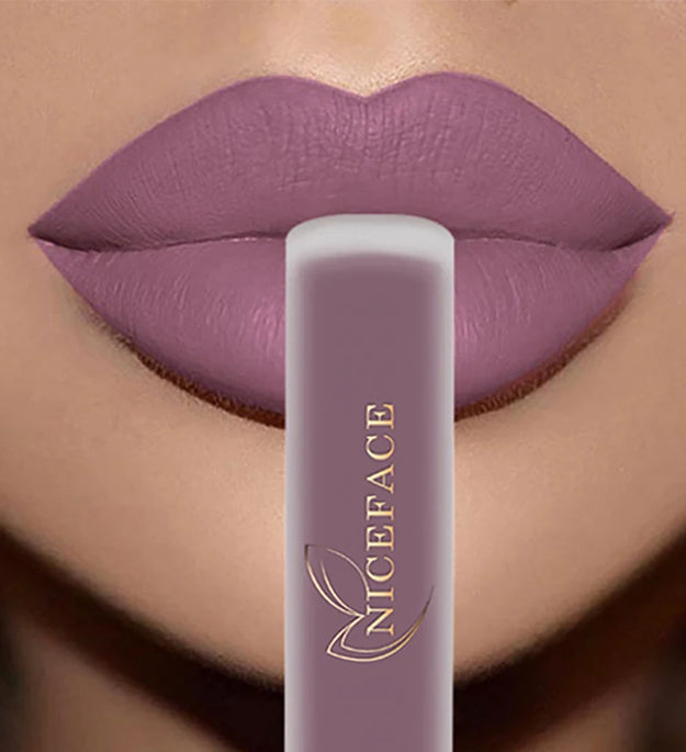 NICEFACE Nude Liquid Lipsticks Waterproof Velvet Matte Lip Gloss Long Lasting Non-stick Cup Lip Tint Makeup Pigment Cosmetics
