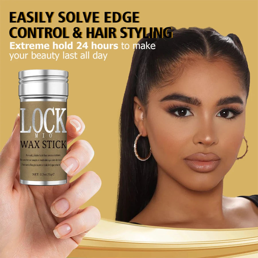 LOCKMIO Hair Wax Stick for Women and Kids Long Lasting Hold Pomade Control Broken Frizz Flyaway Styling Wax for Natural Wigs - BlissFully