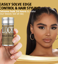 LOCKMIO Hair Wax Stick for Women and Kids Long Lasting Hold Pomade Control Broken Frizz Flyaway Styling Wax for Natural Wigs - BlissFully