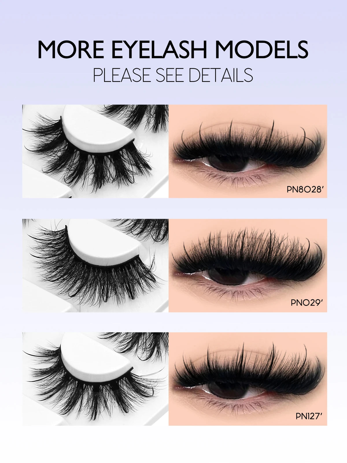 GROINNEYA Fluffy Eyelashes 3D Mink False Lashes Fluffy Soft Cross Manga Lashes Wispy Volume Mink Lashes Dramatic Makeup
