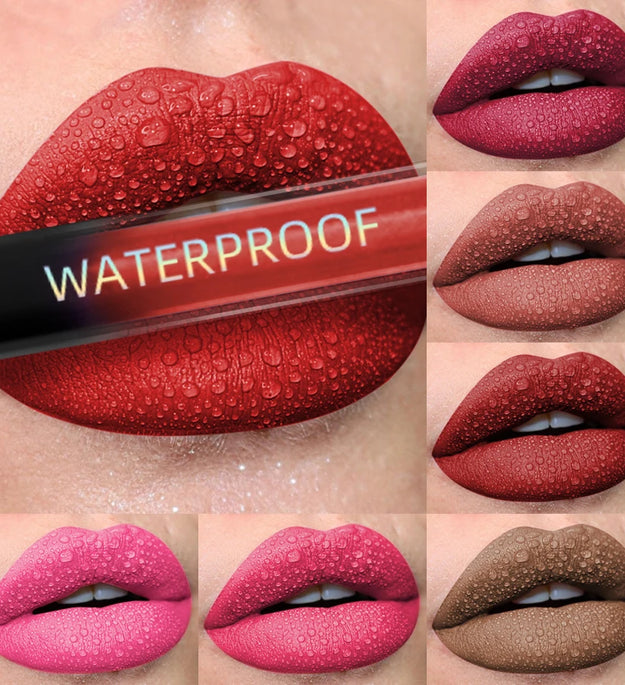 19 colors Matte Velvet Lip Gloss Waterproof Liquid Lipstick Nude Black Lips tint Makeup Lip Glaze Cosmetics Red Lip Stain Beauty