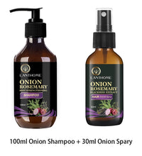 100ML Hair Shampoo For Fast Hair Growth Rosemary Onion Shampoo 30ML Spray Anti Hair Loss Effective Within 7 Day Hair Growth - BlissFully