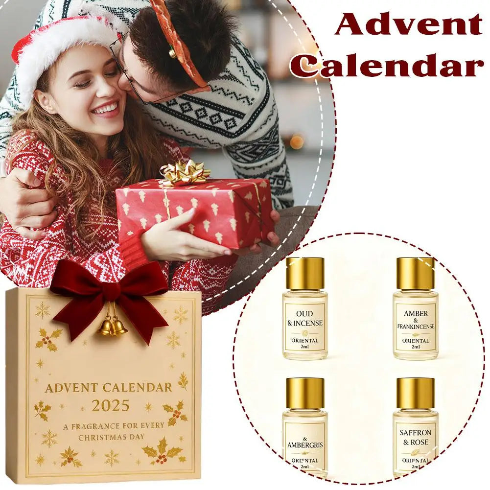 2025 Best-Selling Fragrance Advent Calendar 24 Days Countdown Blind Box Essential Oil Mini Perfumes Gift Set for Her Him Lovers