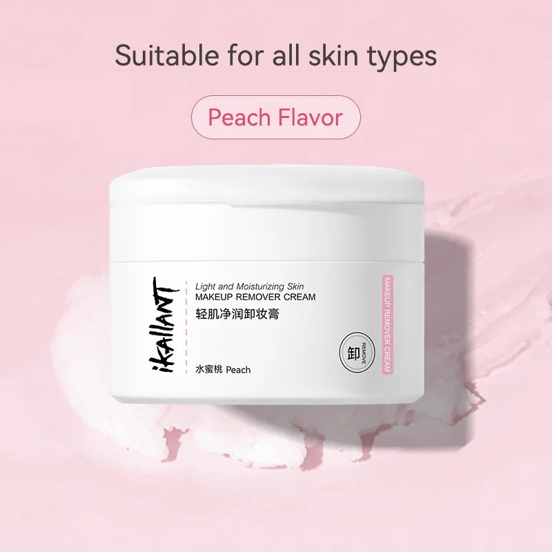 Skin-Friendly Moisturizing Makeup Remover Cream, Powerful Makeup Remover and Skin Moisturizer. Two-Step Makeup Removal, Natural