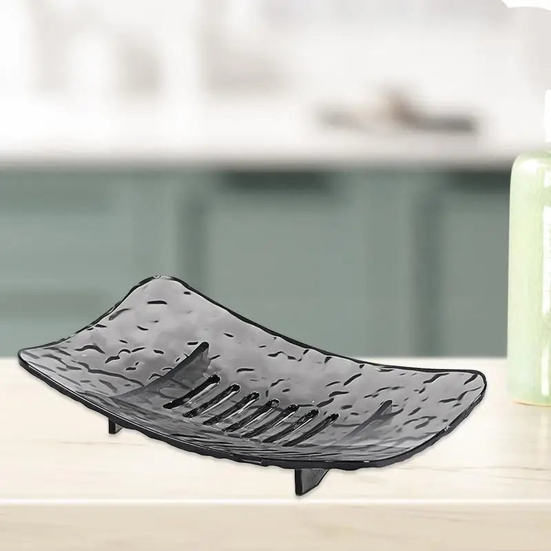 Soap Holder Drain Hole Design Non-slip Base Soap Dish Soap Tray Suitable for Home Travel Gym Bathroom Decoration