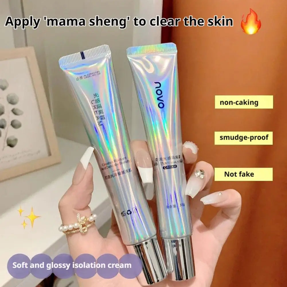 novo Natural Whitening Oil-control Invisible Makeup Primer Soft Light Isolation Cream Brightening Skin Tone Flawless Base Makeup