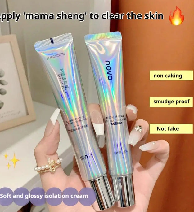 novo Natural Whitening Oil-control Invisible Makeup Primer Soft Light Isolation Cream Brightening Skin Tone Flawless Base Makeup