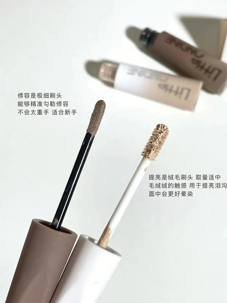 Little Ondine Liquid Contouring Concealer High Gloss Stick Refinish Brightening Matte Shadow 3D Nose Tear Groove Lying Silkworm