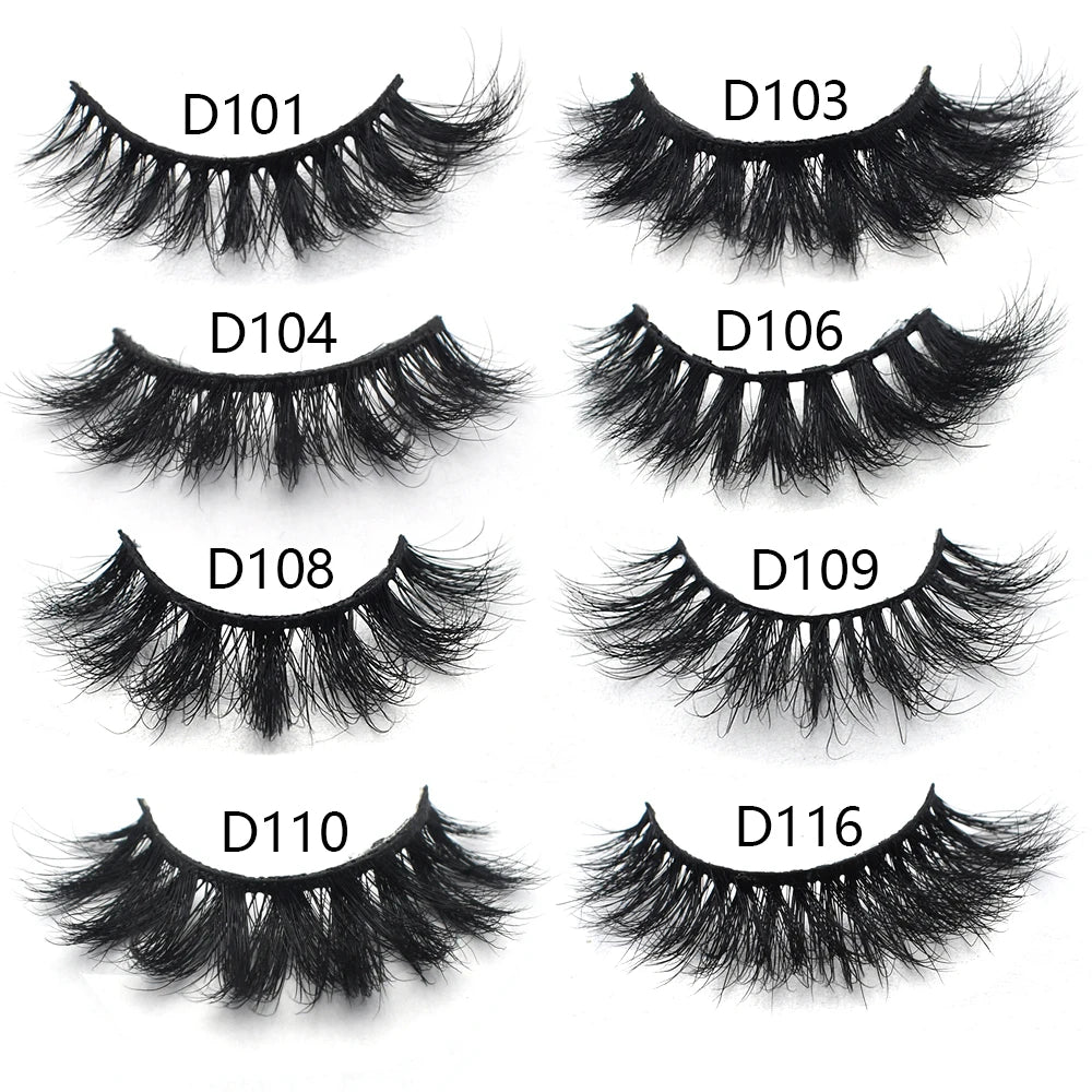 FOXESJI Lashes 3D Mink Eyelashes Popular Natural long Fluffy Dramatic Eyelash Extension Makeup Eye Lashes Full False Eyelashes