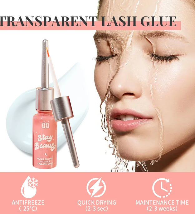 Eyelash Extension Glue Long Lasting Makeup Lashes Extension Glue for Eyelashes Waterproof Fast Dry Transparent Eye Lash Glue