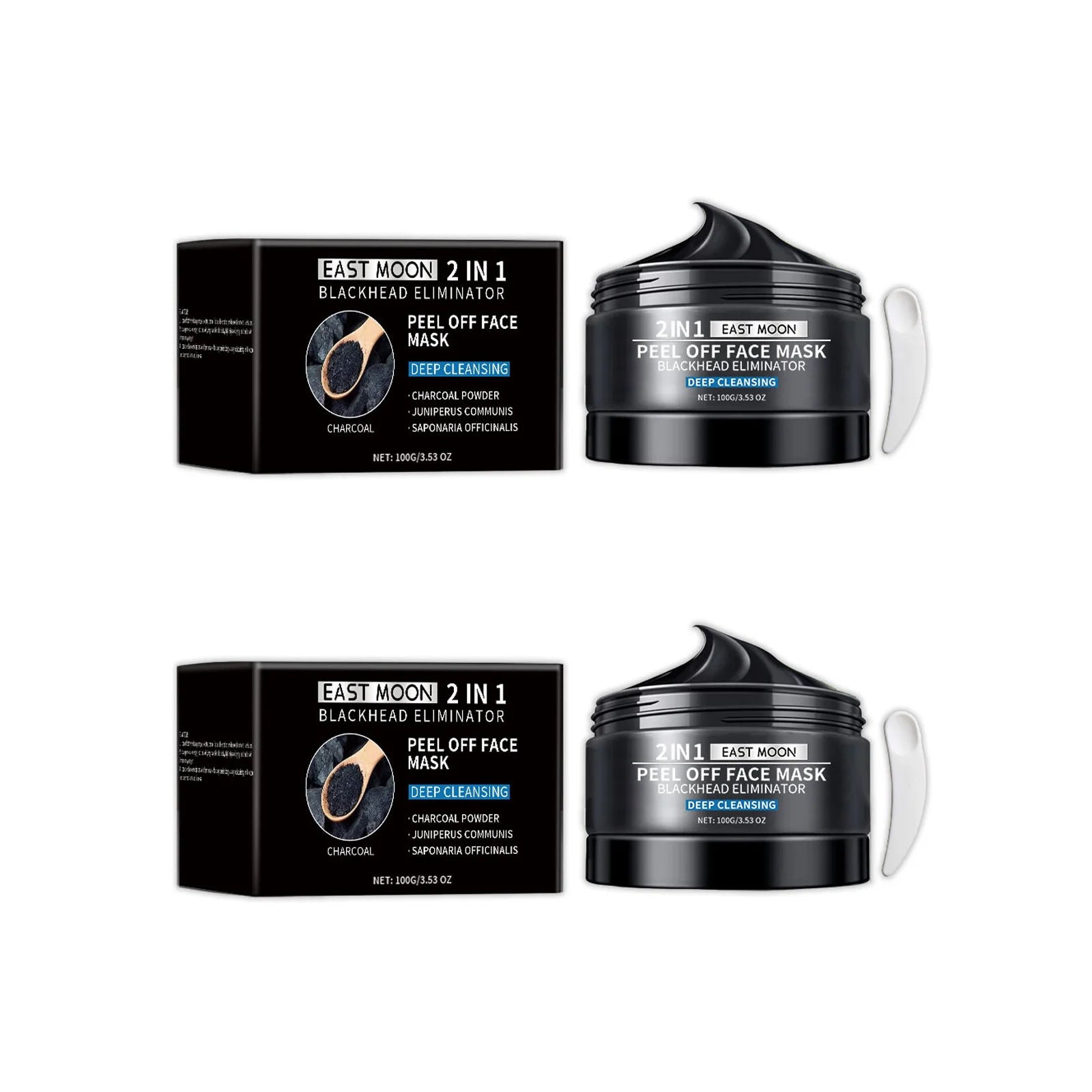 Bamboo Charcoal Blackhead Remover Mask Purifying Shrink Pore Deep Cleansing Oil Control Exfoliator Peel Mud Mask Skin Care