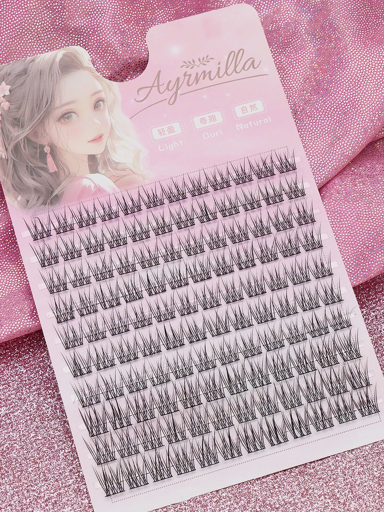 80 cluster Brown Fox Eye Tail False Eyelash wedding party and dates eyelashes  for daily makeup