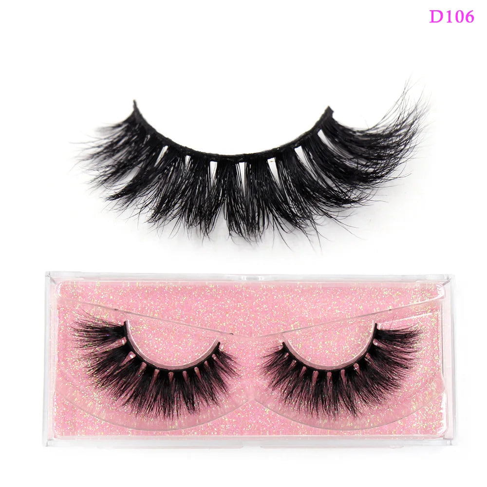 LEHUAMAO Eyelashes 3D Mink Lashes natural handmade volume soft lashes long eyelash extension real mink eyelash for makeup D103