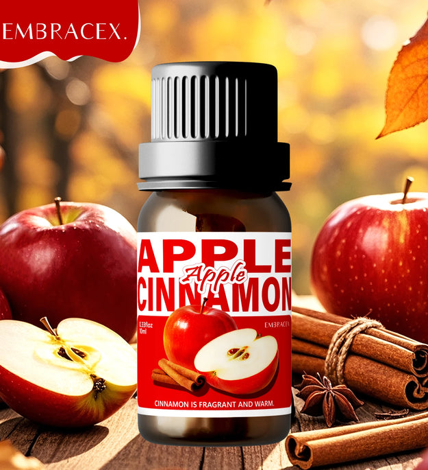 10ml Apple Cinnamon Essential Oil Perfume Aromatherapy Oils Sweet Fragrance Funny Gift For Women Alcohol-Free Skincare Hair Care