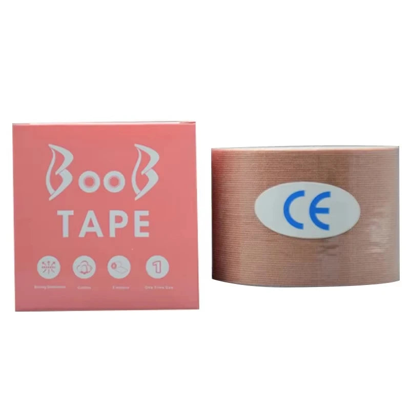 Invisible Push-Up Breast Enhancement Tape, Breathable Elastic Fabric Breast Lift Tape Self-Adhesive Push Nippl