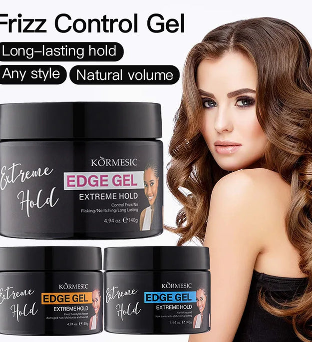 140g Frizz Hair Braiding Gel Styling Control Smooth Long Lasting Tames Edges Twist Wax Hair Care