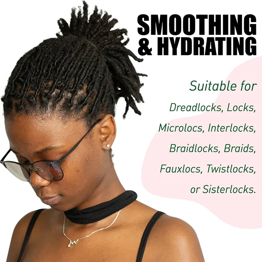 GOIPLE 9.5oz Rose Water Locking Gel Strong Hold Dreadlocks Moisturizer Anti Frizz Hair Gel Locks and Twist Braid Conditioner