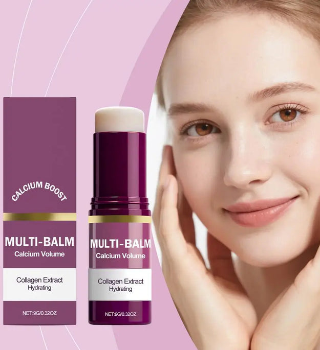 1/2/3PCS Calcium Volume Multi Balm Stick,Collagen Moisturing Stick Face Cream Anti Wrinkle Hydrating For Eyes Neck Face Skincare