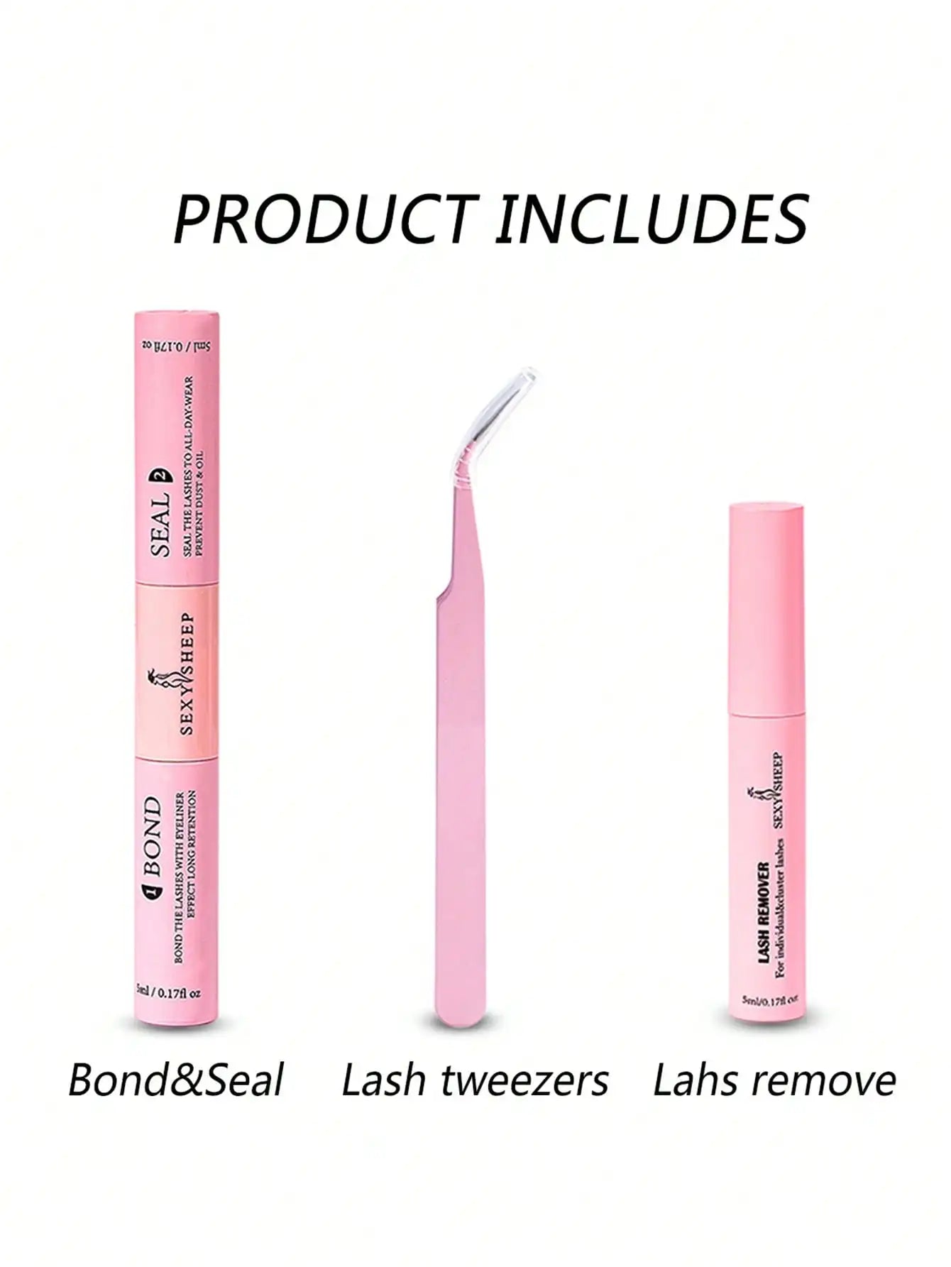 Lash Bond and Seal 10ml Individual Lashes Glue and Seal Super Strong Hold Lash Extension and Lash Glue Remover 5ml Kit