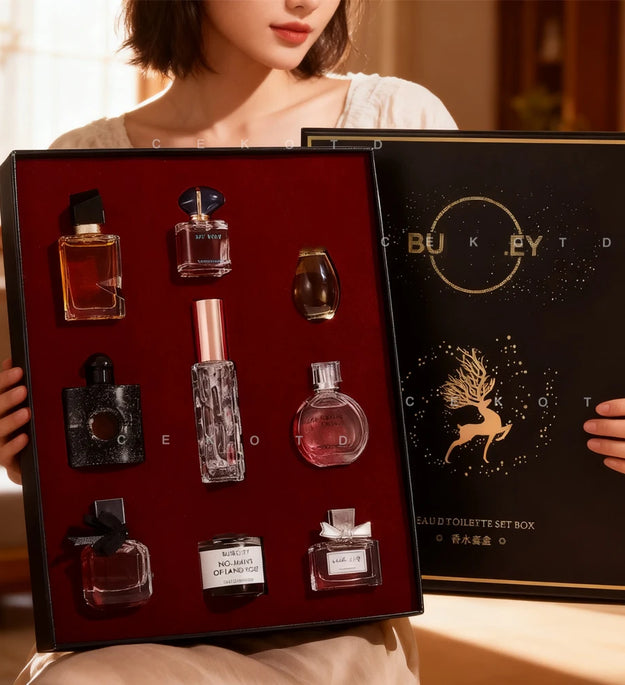 7.5ml*8pcs Women Perfume MenPheromones Fragrance Long Lasting Woody Floral Cologne Compact Portable Perfume Luxury Gift Set