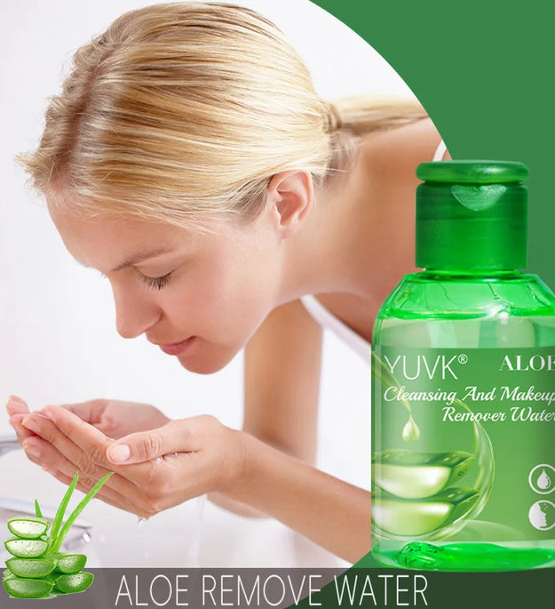 YUVK Aloe Vera Makeup Remover Water, A Gentle and Soothing Facial Cleanser, Suitable For Sensitive Skin.
