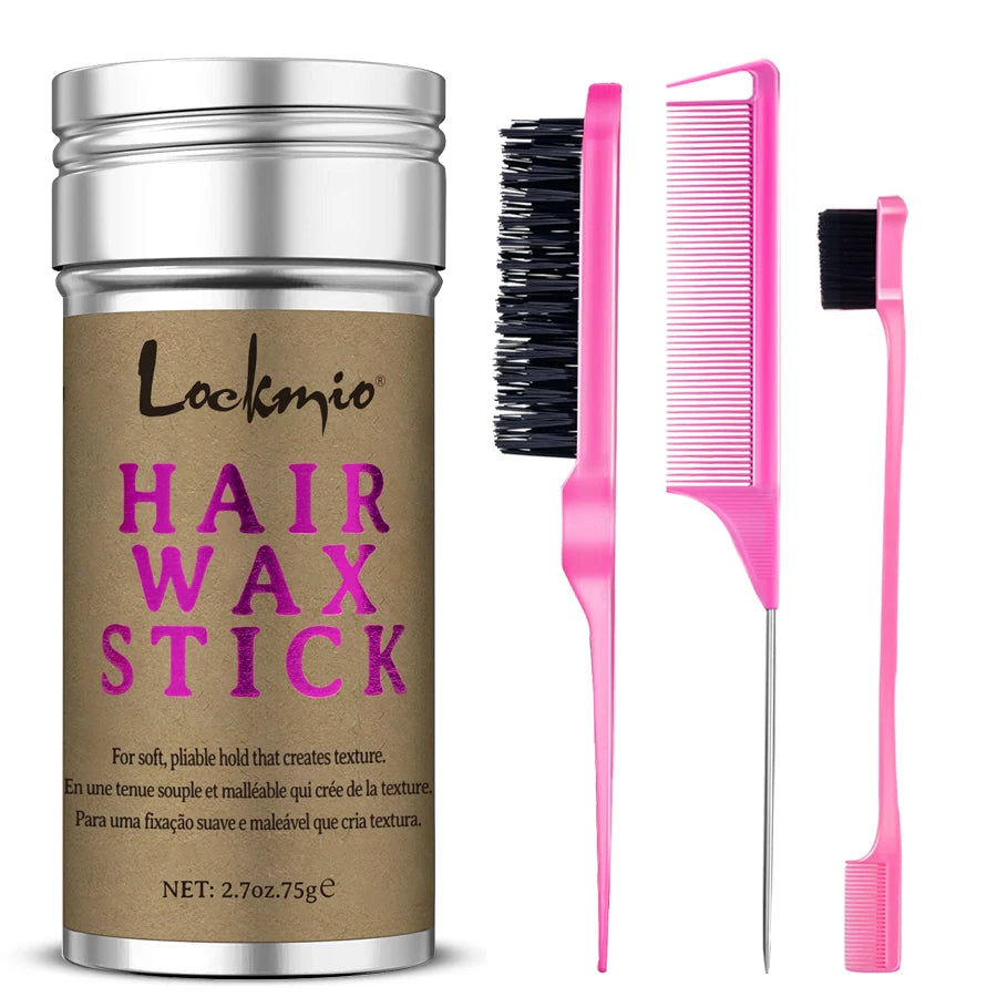 LOCKMIO Women Hair Wax Stick for Wigs Anti-frizz Flyaways Control Styling Wax Long-lasting Smooth Broken Back Hair Pomade Cream - BlissFully