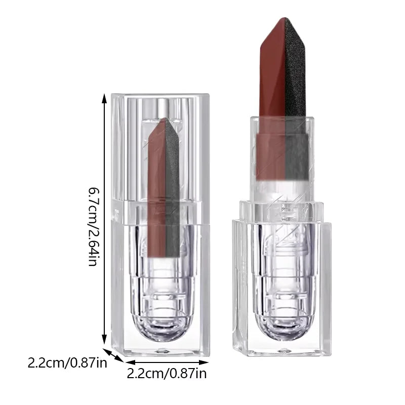 Soft Matte Two Tone 2-in-1 Lipstick Smooth Matte Lip Gloss Bright Color Long lasting Sexy Women's Cosmetics
